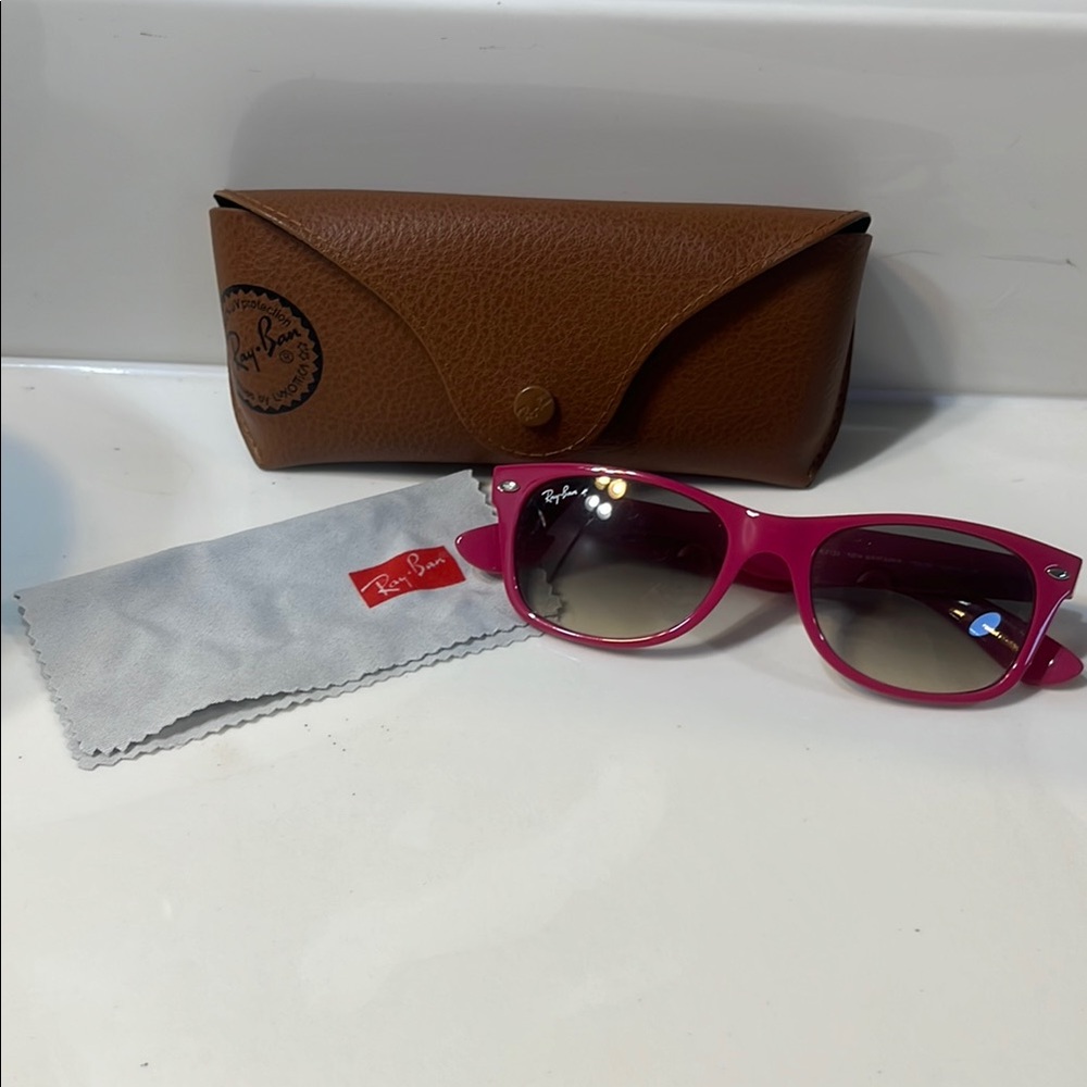 Ray-Ban Pink Sunglasses with Case